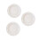 3Pcs White Ceramic Dessert Plates Embossed Small Plates Microwave Safe 1