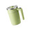 Stainless Steel 450ml Coffee Cup Automatic Stirring USB-Green 1