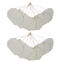 18St Decoratieve Hangborden Rechthoek Blank Kleurenmix