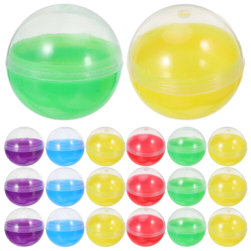 100Pcs Small Plastic Prize Capsules for Gumball and Claw Machine Use