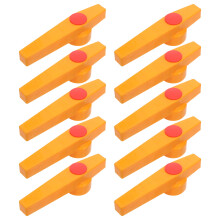10Pcs Yellow Plastic Hose Valve Handle with Ergonomic Lever Design