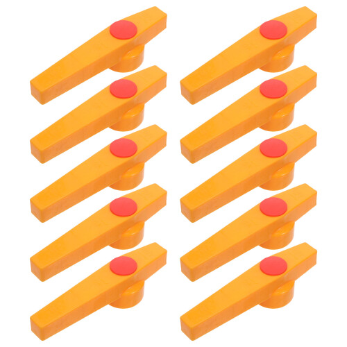 10Pcs Yellow Plastic Hose Valve Handle with Ergonomic Lever Design