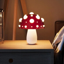 Lampe de table LED champignon, sans fil, à intensité variable, tactile, USB, lampe de bureau et de chevet pour salon