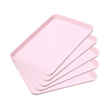 Plateau de service en plastique bleu rose gris 21 x 29,5 cm 24 x 34 cm