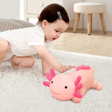 Salamander Plush Pillow Toy Pink Soft Cuddly