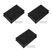 6Pcs Durable Rubber Car Pedal Cover Anti-Slip Mat Repair Patch Black