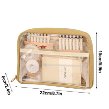 Lichidare de stoc! Penar transparent Bocqde, design clasificat cu 10 straturi, penar mare și drăguț pentru fete, rechizite școlare preppy, birou
