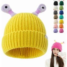 Glowing Monster Knit Beanie, Adjustable Tentacles, 56-60cm