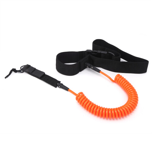 Heliciform Surf Leash TPU Orange