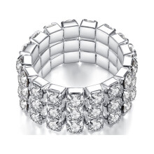 Kayannuo Ringe til Kvinder Udsalg Multifinger Elastisk Ring Diamantring Blandet Med Automatisk Justerende Elastisk Ring Valentinsdagsgaver