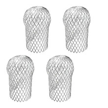 4 stuks regenpijpbeschermers, 3,5 inch aluminium bladfilterzeef, uitschuifbare regenpijpbeschermer
