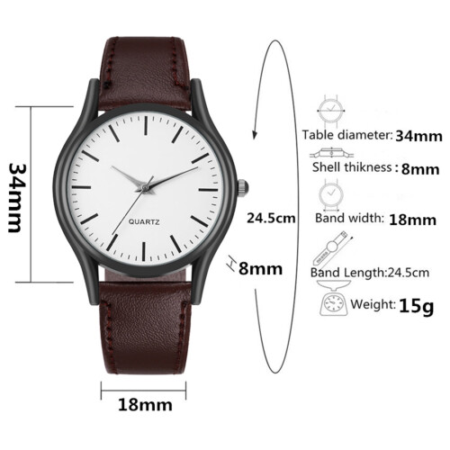 Parur Quartz Casual og Business Style 1