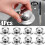 Stainless Steel Pot Lid Handle Replacement Black 4 pcs 2