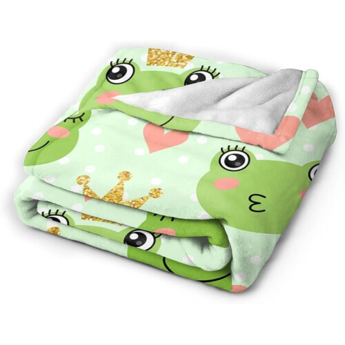 Frog Prince Bed Blanket Ultra Soft Plush 150x200cm 1