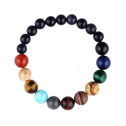 Planet-Themed Beaded Bracelet Making Kit with 6 Natural 2