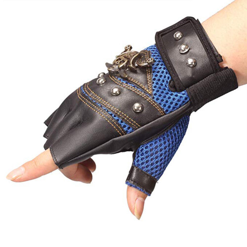 Pirate Skeleton Half Finger Gloves 2