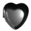 Heart-shaped cake mould non-stick 4 inch silver 2