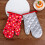 Oven Gloves Heat Resistant Thick Dot Mitts 2 Pcs Red 5