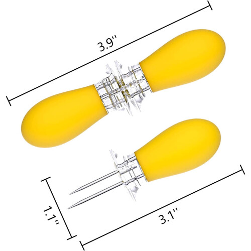 Corn Holders with Large Handles 4 Pairs 1