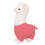 Coussin en peluche alpaga rose, 28 cm 2