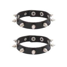 Nietenarmband aus Leder – Punk-Streetstyle