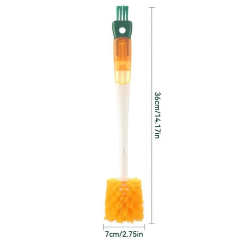 Shape Cup Brush 5-in-1 Long Bottle Cleaner with Cap 1