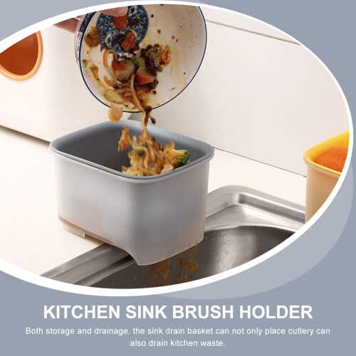Plastic Sink Drain Basket with Hanging Edge Design 1