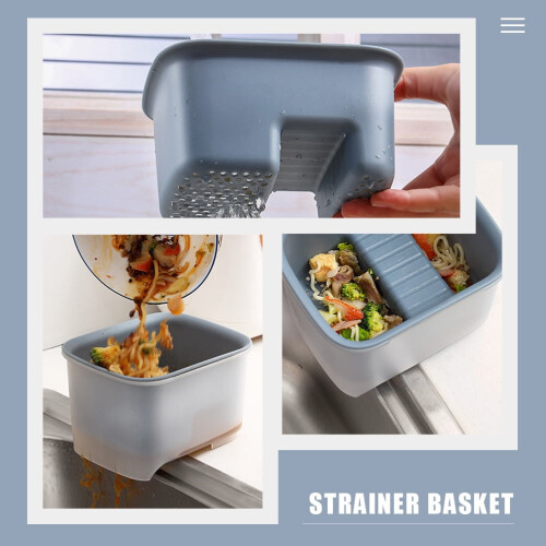 Plastic Sink Drain Basket with Hanging Edge Design 2
