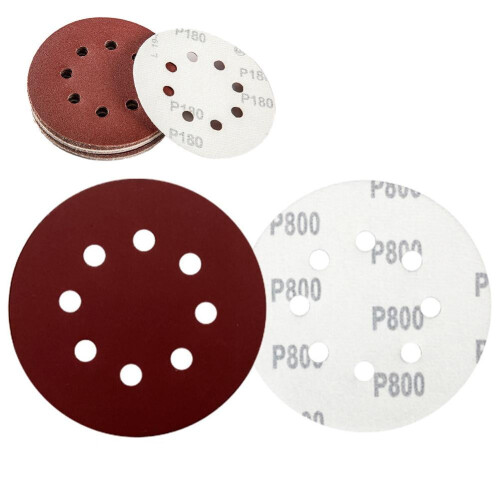 Sanding Discs 5 inch 8-hole 10 pcs 80-3000 grit