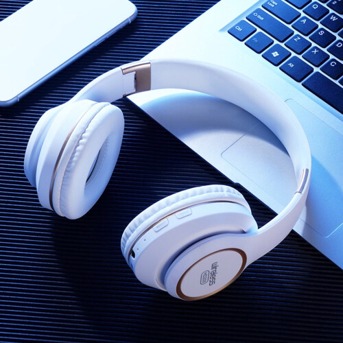 Bluetooth 5.0 foldbart headset med mikrofon – 6 timers spilletid,