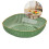 Prato transparente verde para lanches – 23,5 cm, PC ecológico 1