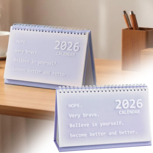Επιτραπέζιο Ημερολόγιο2025–2026Μωβ8,2" x 2,7"