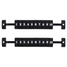 Marcador de placar de futebol de mesa com 10 números em plástico (2 unidades)