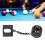 Black Aluminium Billiard Chalk Magnet 1