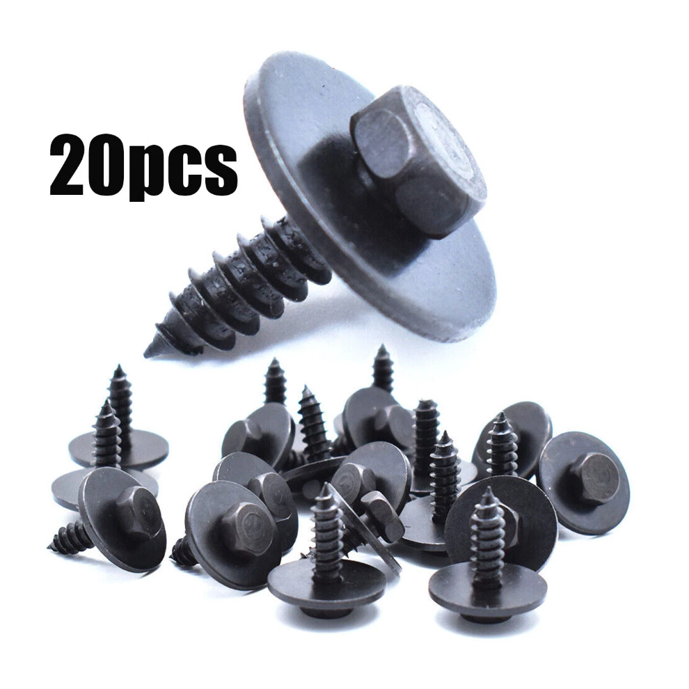20Pcs Bolt/Screw 07147129160 For Bmw Hex-Head Self-Tapping Socket Washer Bumper 6951617014062