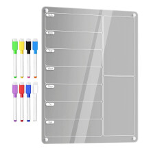 Pack of Clear Acrylic Fridge Magnet Board for Refrigerator