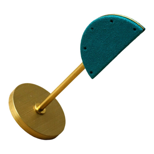 Metal Earring Stand Suitable for Durability and Stability-Green