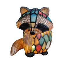 YATLTE3D Roztomilá stolová lampa so zvieratkami, vintage živicové nočné svetlo do domácnosti a na nočný stolík, darček na párty pre