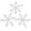 White Frozen Snowflake Ornament Christmas Tree Decor 5