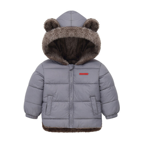 Warm Jacket Quick Wear Ideal Busy Mornings Multiple-Gray 120cm