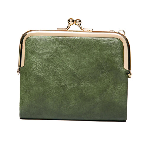 Πορτοφόλι τύπου Clutch, πράσινο, ανθεκτικό, φορητό, μπρελόκ, τσέπη για κέρματα