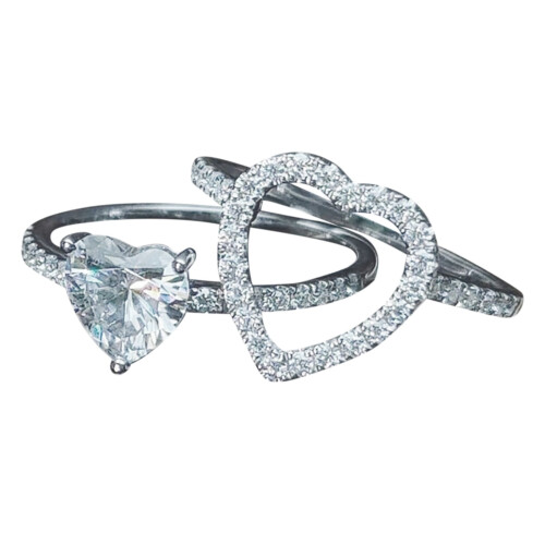 Gold Birthstone Ring for Women Emerald CZ Silver Size 9