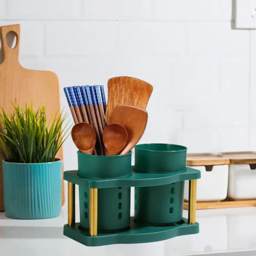 Detachable Cutlery Holder with Double Drainer 1