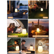 Outdoor LED Lantern Solar Panel 8 Colour IP44