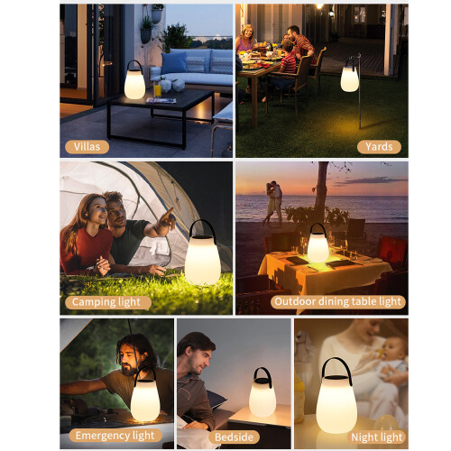Outdoor LED Lantern Solar Panel 8 Colour IP44