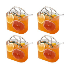 Set Of 4 crystal Cups Wonderful For Festivities And remarkable