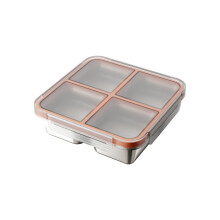 Hoge kwaliteit 4 sectie geïsoleerde lunchbox met-Oranje
