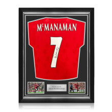 Steve McManaman Signed Liverpool 1996-98 Home Football Shirt. Superior Frame