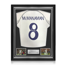 Steve McManaman Signed Real Madrid 1999-2000 Home Football Shirt. Superior Frame
