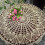 Handmade cotton crochet round tablecloth beige 3
